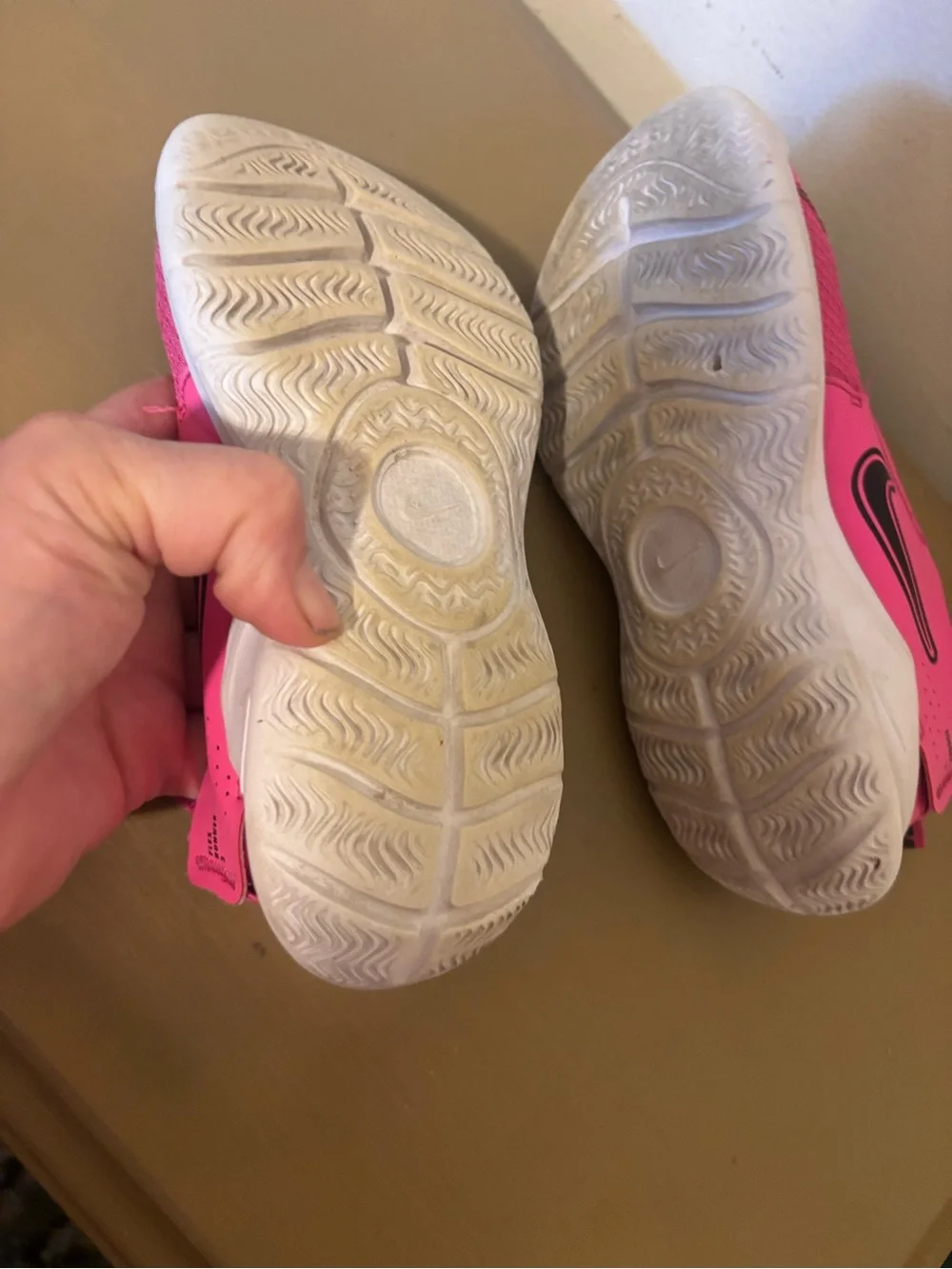 Nike Kids Slip-On Sneakers in Bright Pink